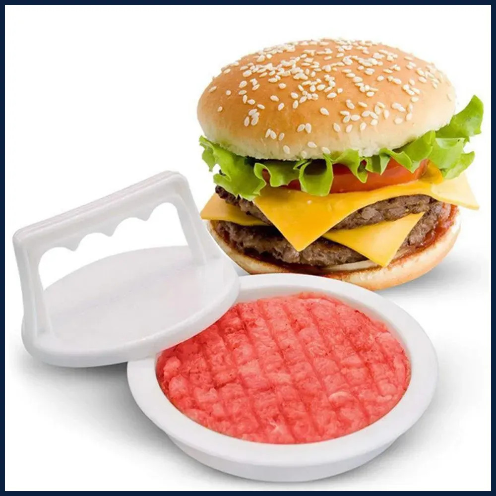 1pc Hamburger Press Stuffed Burger Press Plastic Meat Grill Party BBQ Burger
