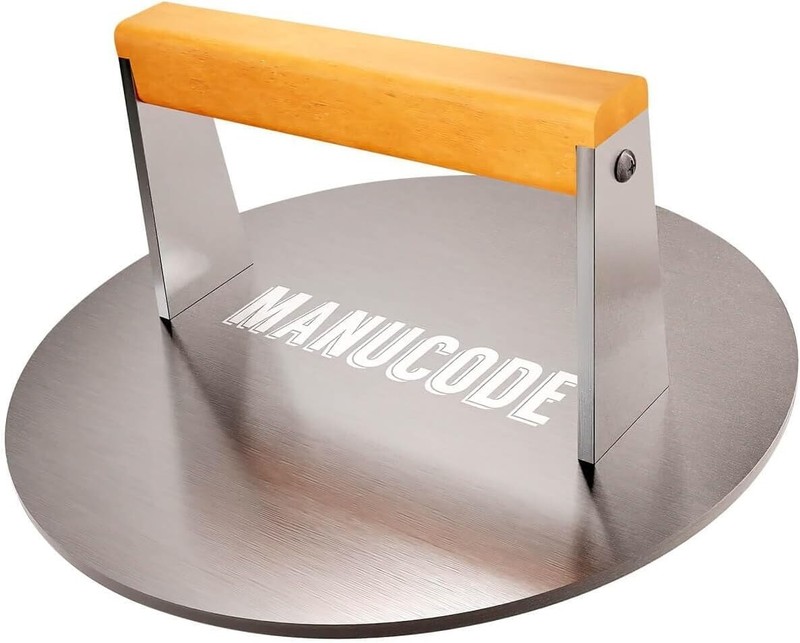 9-Inch Heavy-Duty Burger Press - Effortless Searing for Perfectly Cooked Meat gallery