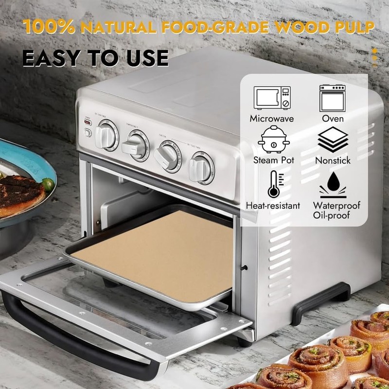 BYKITCHEN 11 x 9in Air Fryer Parchment Paper Sheet Liners 2 size, Nature gallery