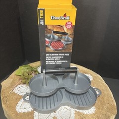 Char Broil Cast Aluminum Burger Dual Press Die Cast USA Seller