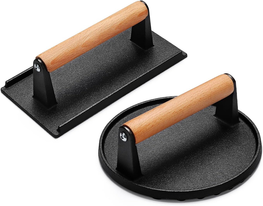 AIVIKI Burger Press, Smash Burger Press for Blackstone Griddle, Heavy Duty Cast