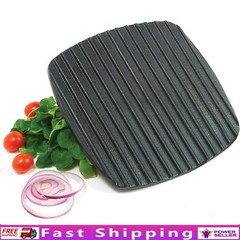 Enamel Cast Iron Italian Panini Press Griller Steaks Burgers Chicken Cooking New