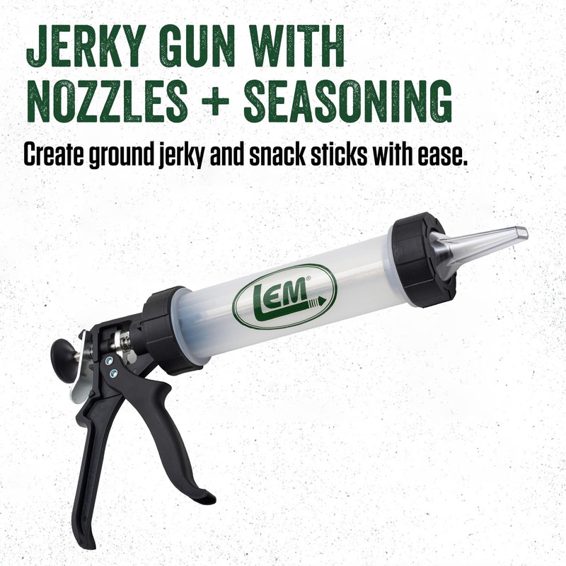 LEM Products Jerky Gun, Heavy-Duty Beef 12 Ounce (Pack of 1), silver gallery