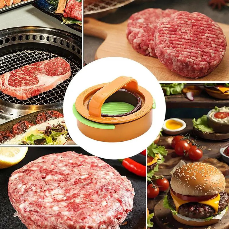 Round Hamburger Patty Maker Meat Press Kitchen Food Prep Gadget gallery