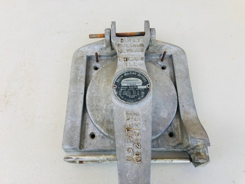 Vintage Hollymatic 'Holly Jr' Hamburger 5" Patty Mold Press Machine Aluminum gallery