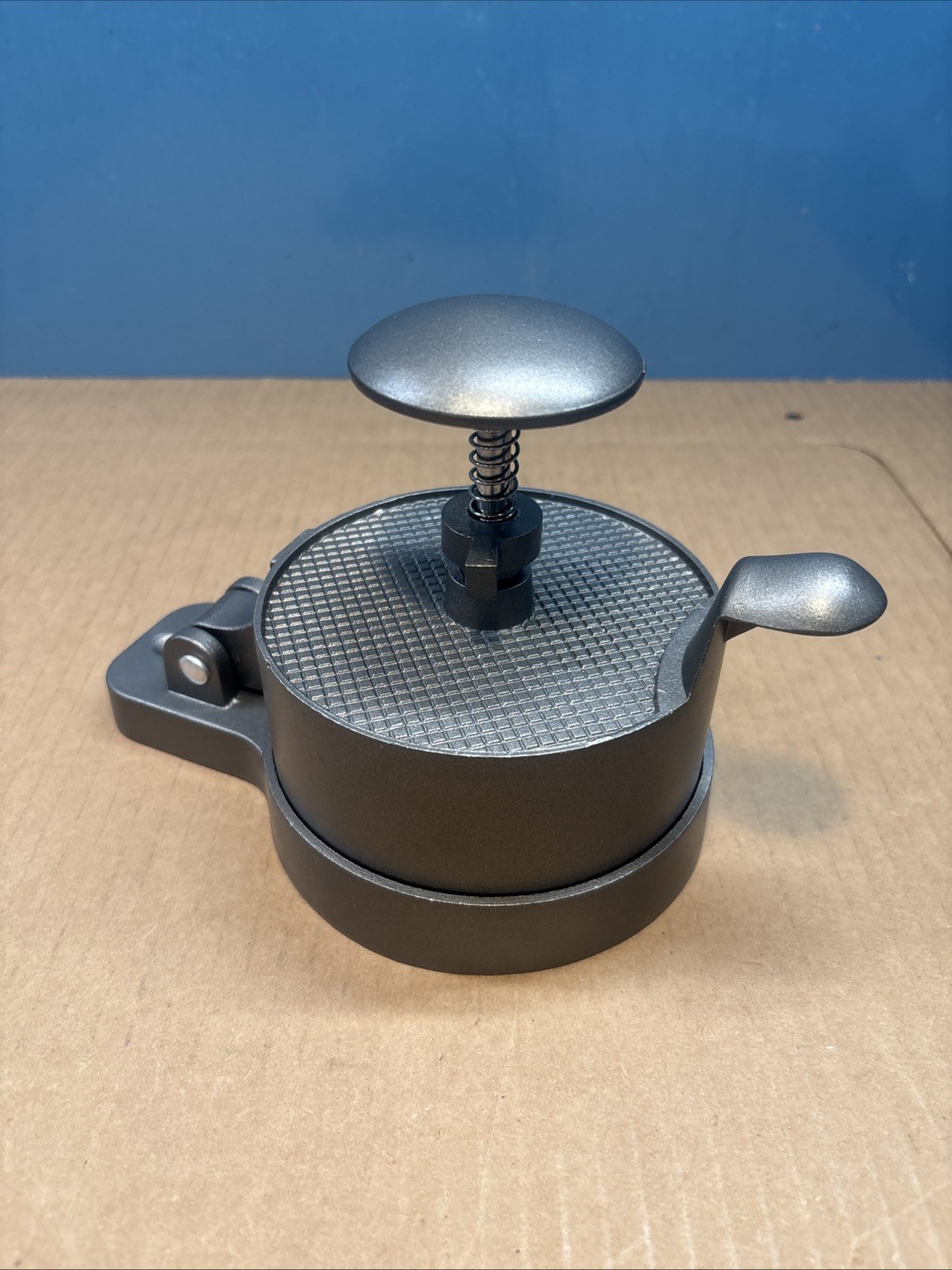 Cast Iron Hamburger Patty Press Manual Meat Tool Adjustable Heavy Duty gallery