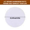 500 PCS Hamburger Patty Paper Round, 4.5 Inch one size, White gallery