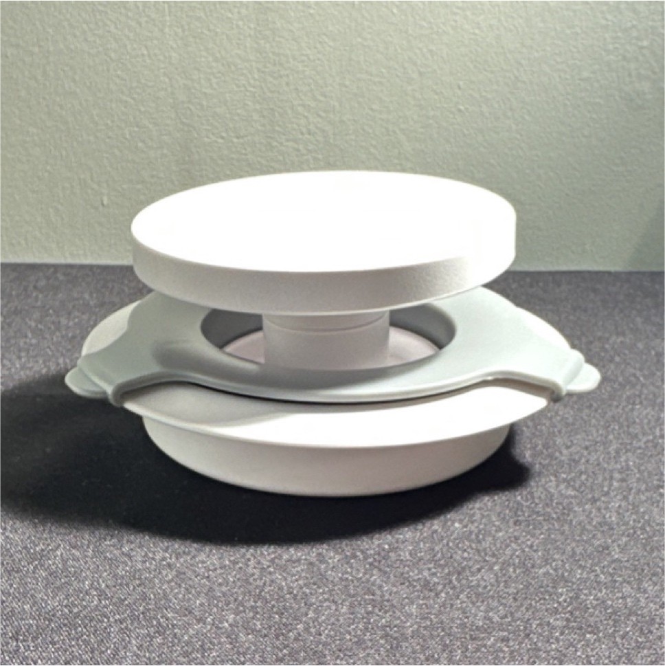 Pampered Chef Stuffed Burger Press Dishwasher Safe White Gray Plastic Medium