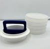 Vintage Tupperware Burger Press 1927 1926 Ring Press 4 Keepers With Lid NEW gallery