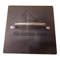Pampered Chef Cast Iron Grill Press #2875 Panini Burger Bacon 8 1/2″