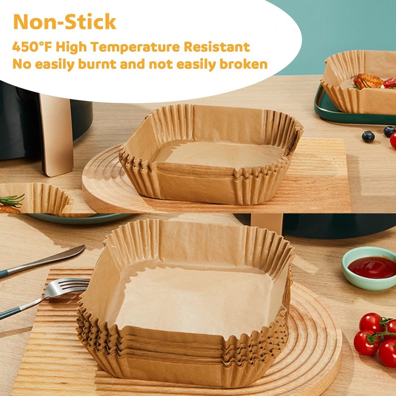 Ailun Air Fryer Disposable Paper Liners, 100PCS 6.5inch Round and Fryer... gallery