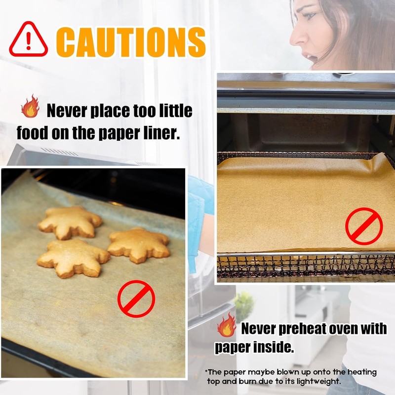GOAUS Parchment Paper Sheets 9x11 Inch, Air Fryer Toaster Oven Liners 9 x 11 gallery