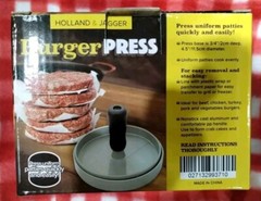 2 Hamburger Patty Maker Grill Press Large Round Burger Metal Mould Cooking Tool