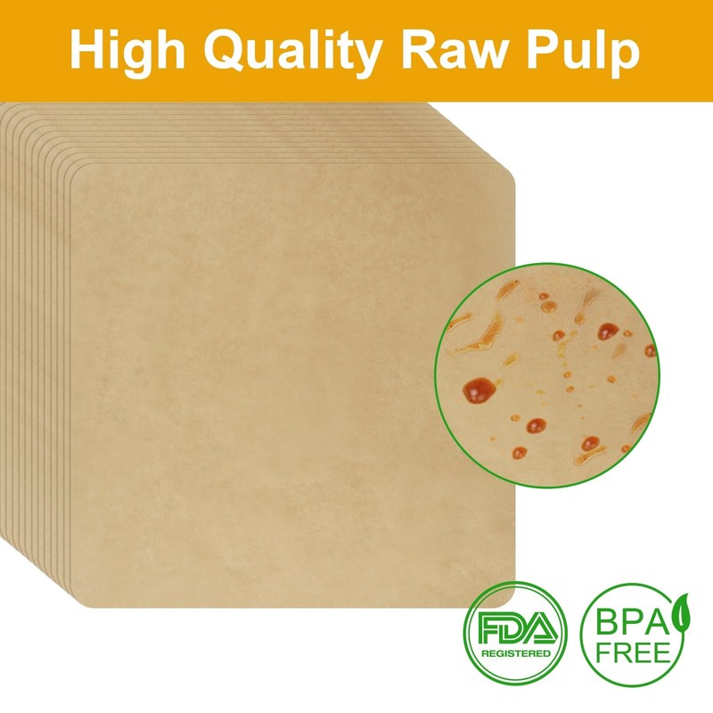 SIUDANGKA 100Pcs 12-inch Air Fryer Parchment Paper 12X12 Inches, gallery