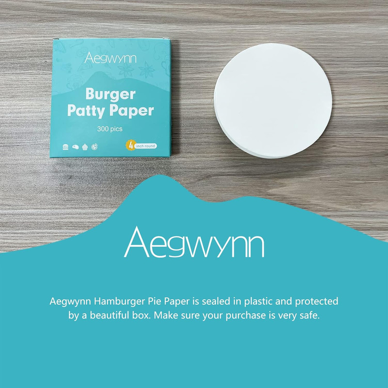 Hamburger Patty Paper Round 4 Inch 300 Pcs, Parchment Burger Papers Non Stick Ea gallery