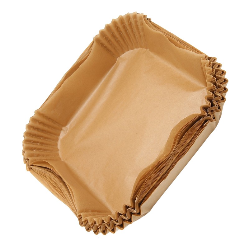 100Pcs Disposable Fryer Paper Non Stick Oil Proof Square Liners gallery