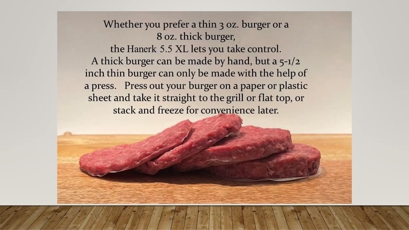 XL Burger Press 5 1/2" inch Patty Maker, Easy to Clean 5.33 X-Large gallery
