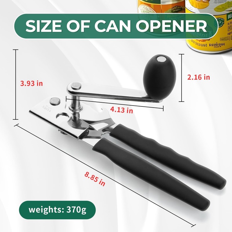 Commercial Can Opener Manual Heavy Duty Stainless Steel Handheld Smooth Edge ... gallery