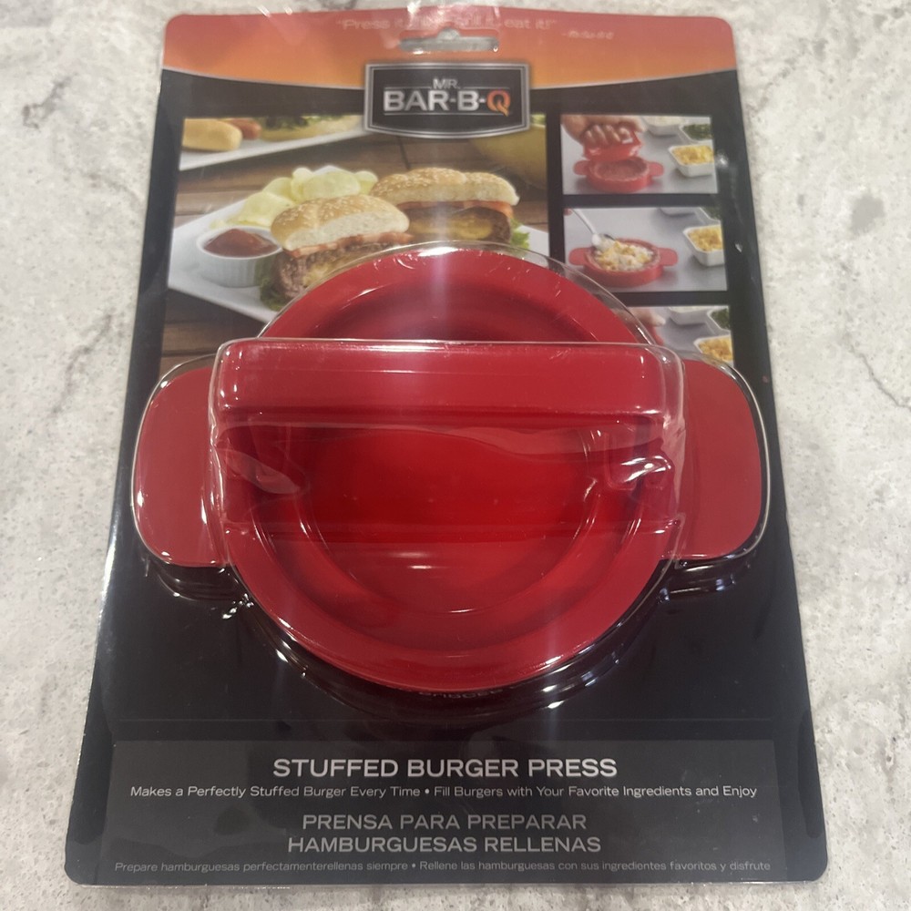 NEw! Stuffed Burger Press Hamburger New Mr Bar-B-Q Grilling Cooking