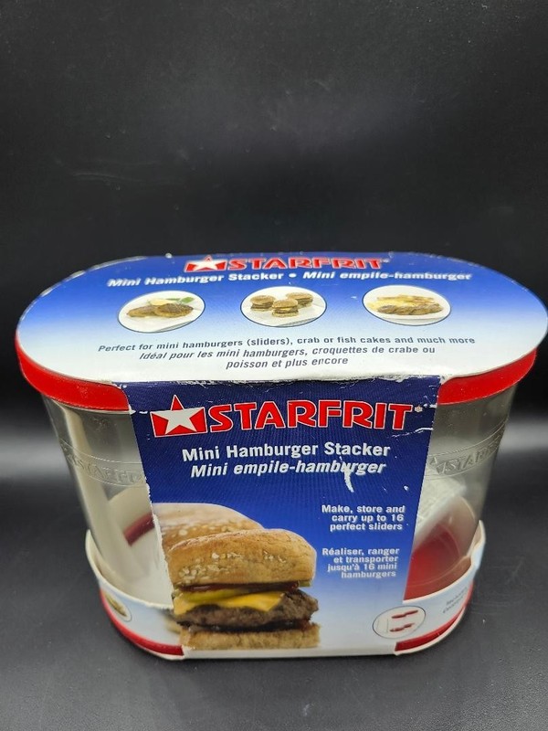 Mini Hamburger Stacker Make Store Cary Up To 16 Perfect Sliders Vintage Starfrit gallery