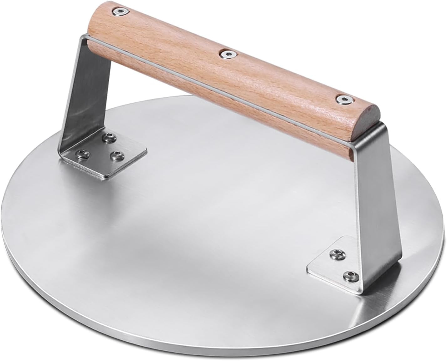 Professional Stainless Steel Smash Burger Press with Wood Handle,Heavy-Duty 8.5 gallery