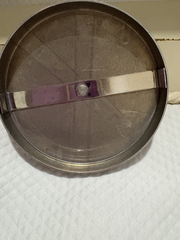 Vintage Aluminum Burger Press with Slide Bar by HEUCK 3.75 " gallery
