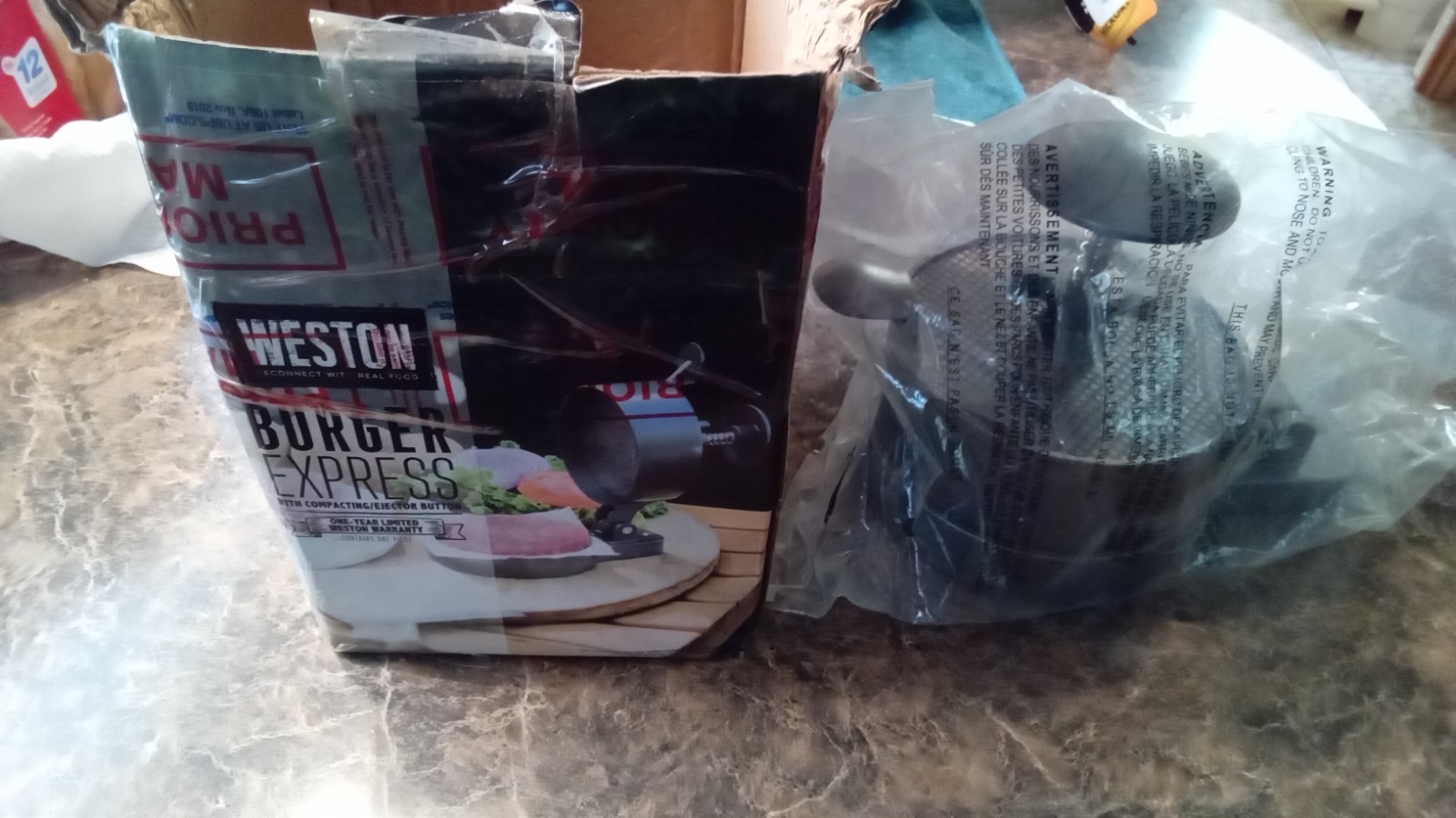 Weston Burger Press, Makes 4 1/2" Single, with compacting/ejector button gallery