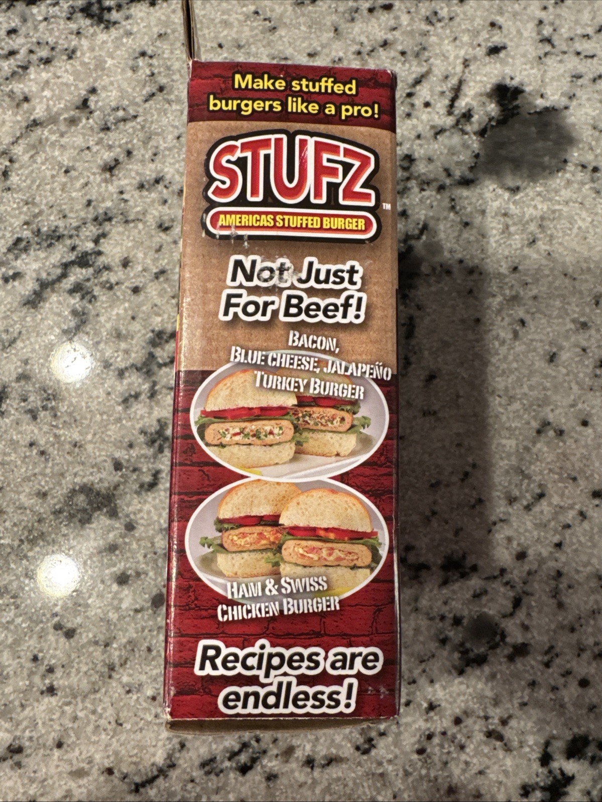 Stuffed Burger Press STUFZ Americas Hamburger Patty Molds Maker Sliders BBQ US gallery