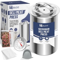 Deli Meat Press Stainless Steel Lunch Meat Maker 2.5Lb Capacity Healthy Homemade