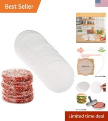 Burger Patty Paper Rounds for 4/4.5 Inch Burger Press, 200pcs 4.5inch Baking …
