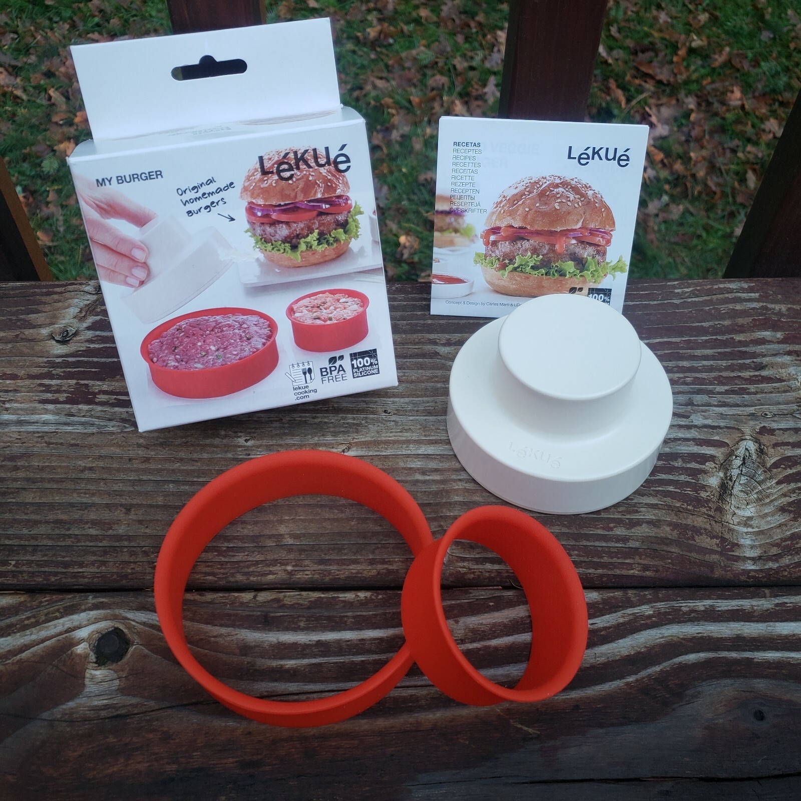 Lekue Burger Maker - My Burger Press - Salmon, Veggie, Regular Burgers gallery