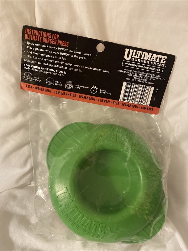 Ultimate Burger Press, The Donut Shaped- Burger 1/4 Lb And 1/2 Lb Set gallery