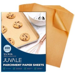 Juvale Parchment Paper Sheets – 200 Pack, 12 x 16 in, 12 x16 inch, Brown