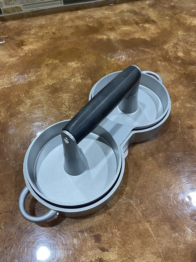 Brand New Crate And Barrel Burger Press - With Stickers And Never Used!