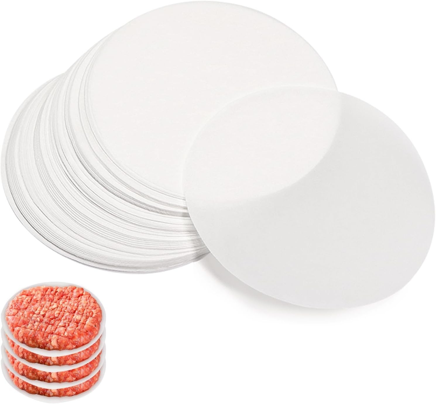 300 Pcs round 4.5 Inch Hamburger Patty Paper Sheets gallery
