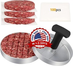 Conjunto De Prensa Para Hamburguesas Con Molde Antiadherente Para BBQ Antiadhere