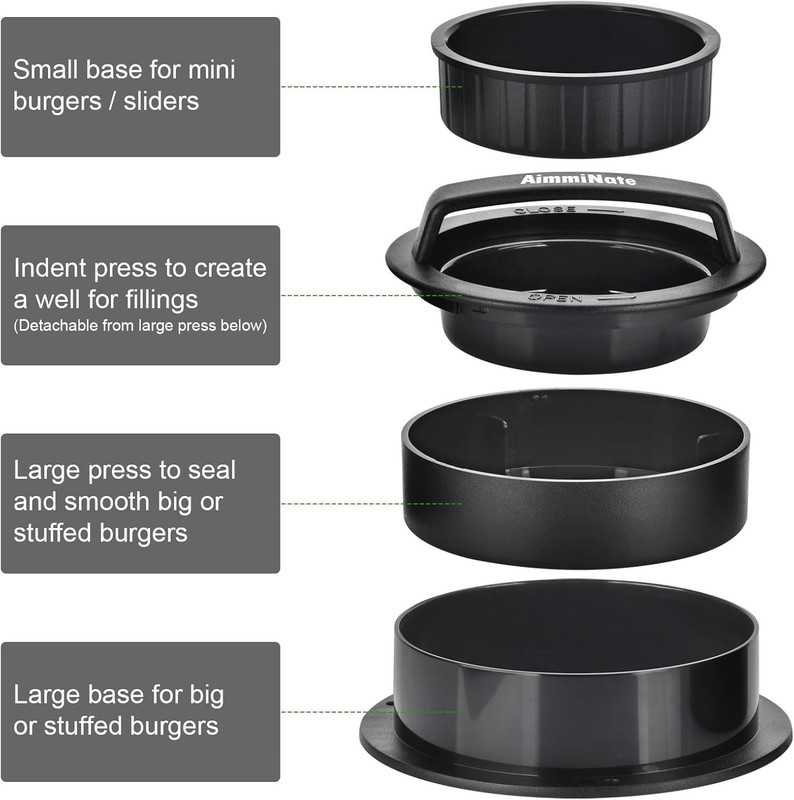Hamburger Press Patty Maker Hamburger Press Burger Press 3 in 1 Stuffed Burger gallery