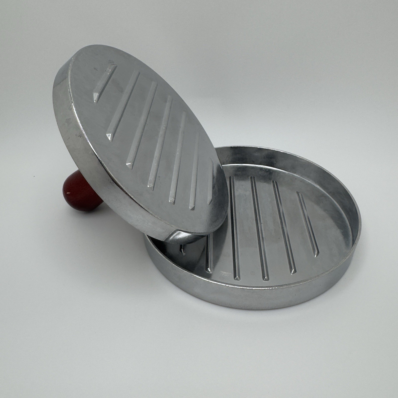Burger Press Patty Maker with Wooden Handle – Nonstick Aluminum Mold Kitchen BBQ gallery