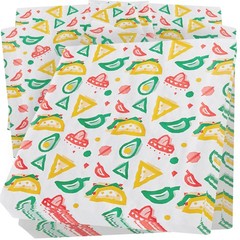 Fun, Fiesta Style 12in Deli Paper 1000 Ct. 12 inch, red, green, gold, yellow