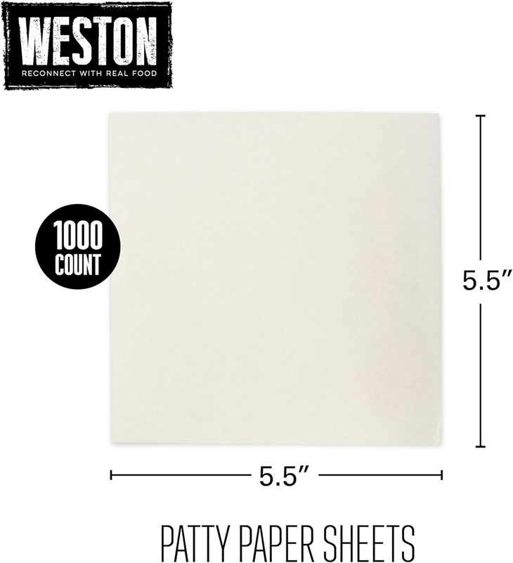Hamburger Patty Paper, 5.5” x 5.5” Squares, Waxed, Durable & Restaurant Grade... gallery