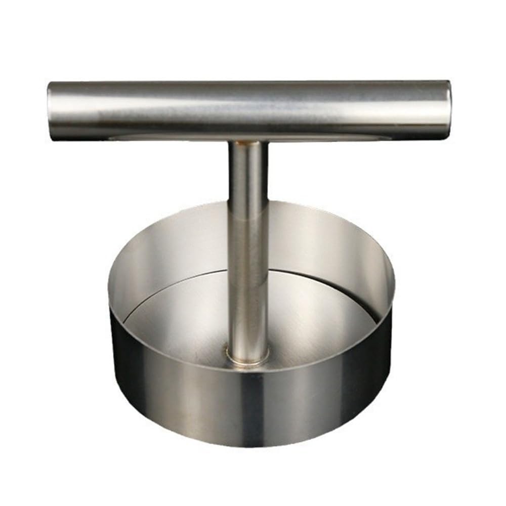 Stainless Steel Burger Press Patty Maker Manual Meat Pie Mould BBQ Grilling