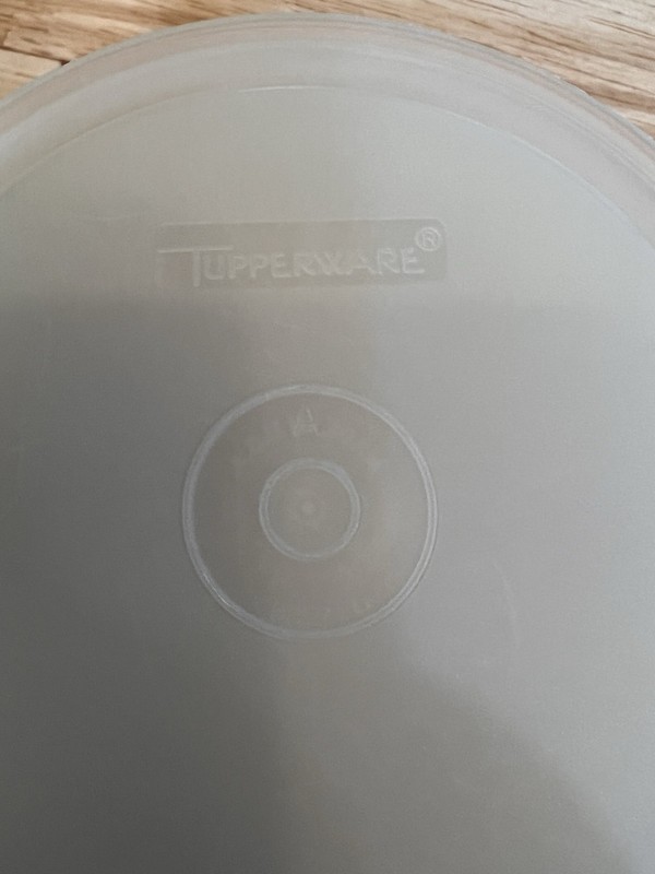 Vintage Tupperware Hamburger Patty Press & Ring White Plastic Burger Maker gallery