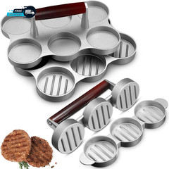 2 Pack Mini Burger Press Patty Maker 6 Slot3 Slot Meat Sausage Mold Small Burger