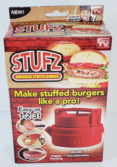 NEW STUFZ Americas Stuffed Burger Make Burgers Like a Pro, As-Seen-On TV