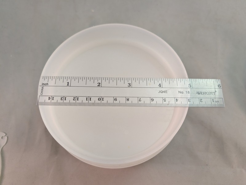 Vtg. Tupperware Hamburger Press Ring #1926 Pink Handle & 4 Stack Keepers w/lid gallery