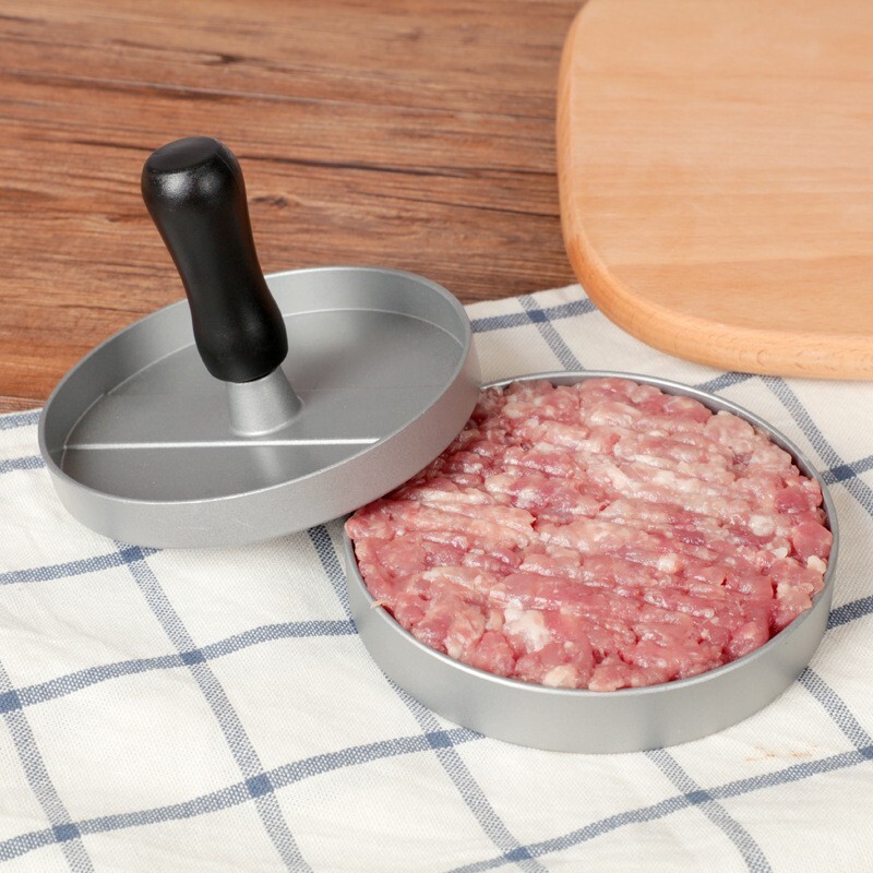 Aluminum Hamburger Press Stuffed Meat Grill Burger Patty Maker Tool Beef Patty gallery