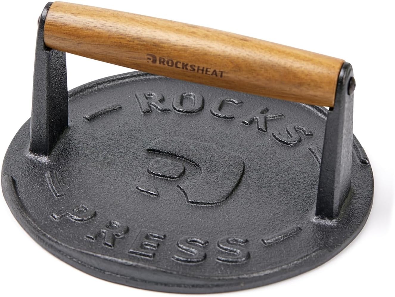 7 Inch Bacon Press Heavy Duty Cast Iron Grill Press 2.5 lbs Round Smash Burger gallery