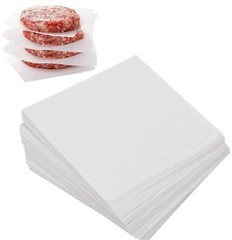 Hamburger Patty Paper Sheets – USA MADE- 1000 Pcs – 5.5 x 5.5″ Wax Paper Squa…