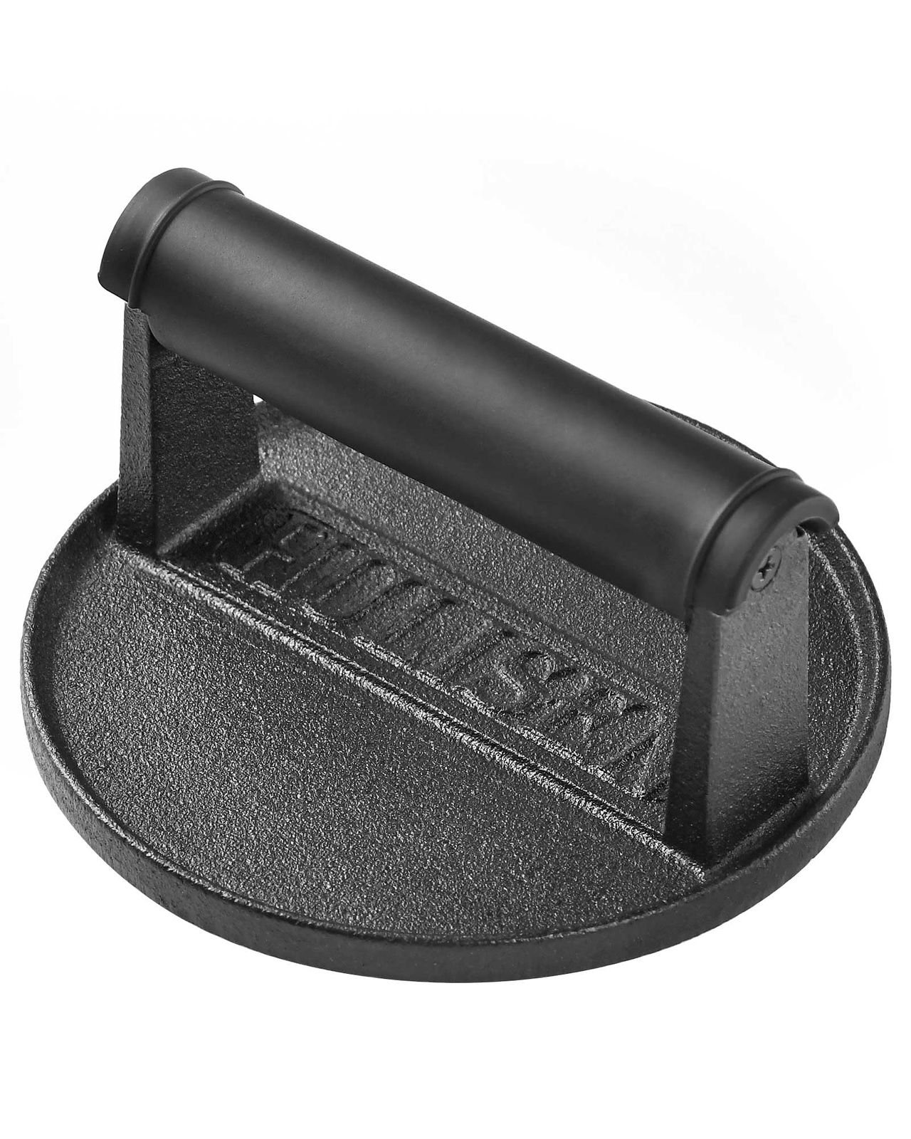 Pre-Seasoned Cast Iron Burger Press Heavy Duty 6” Burger Smasher for Griddle ... gallery