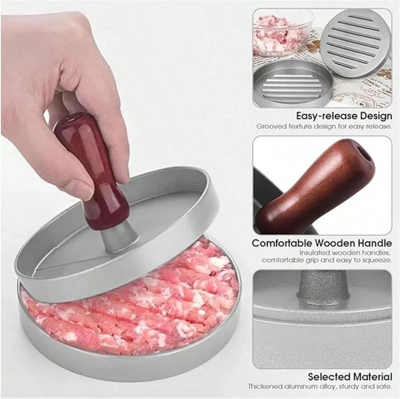 Meat Patty Maker Pro - Efficient Meat Pie Compactor & BBQ Minced Meat Press Tool gallery